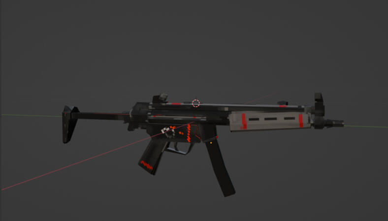 Low poly Mp5
